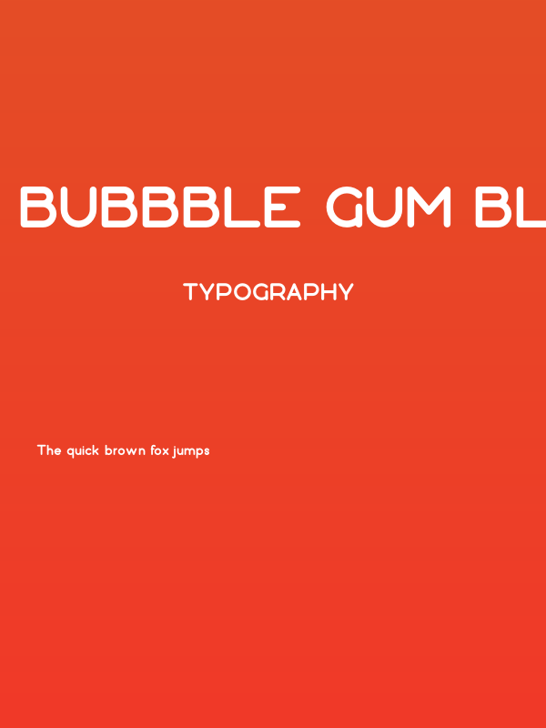 Bubbble Gum Black Poster