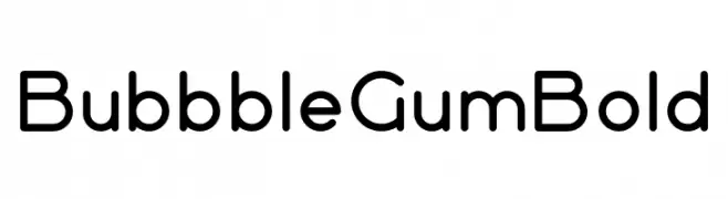 Bubbble Gum Bold  Fuentes Gratis Descargar