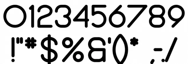 Bubbble Gum Bold Font OTHER CHARS