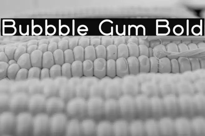 Bubbble Gum Bold Font examples