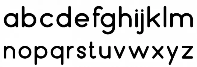 Bubbble Gum Bold Font LOWERCASE