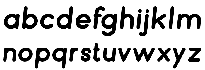 Bubbble Gum Italic Black Font LOWERCASE