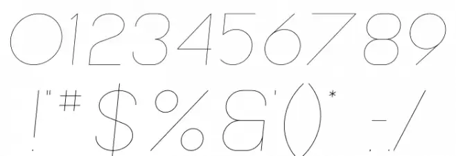 Bubbble Gum Italic Hairline Font OTHER CHARS