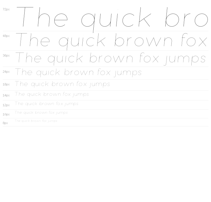 Bubbble Gum Italic Hairline Waterfall