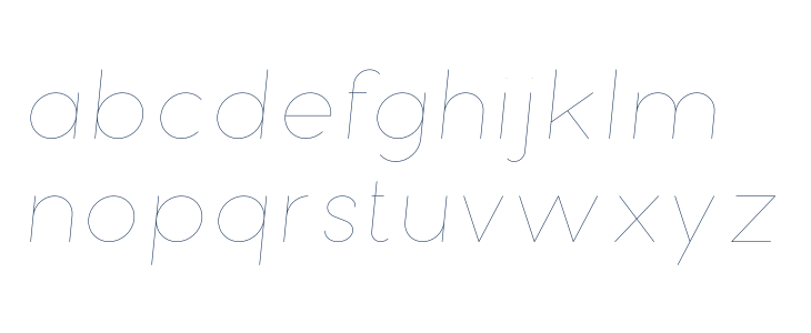 Bubbble Gum Italic Hairline Lowercase