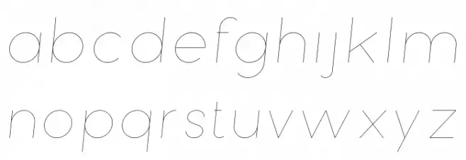 Bubbble Gum Italic Hairline Schriftart Kleinbuchstaben