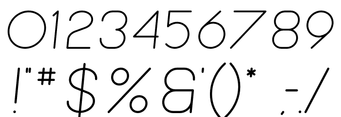 Bubbble Gum Italic Light Font OTHER CHARS