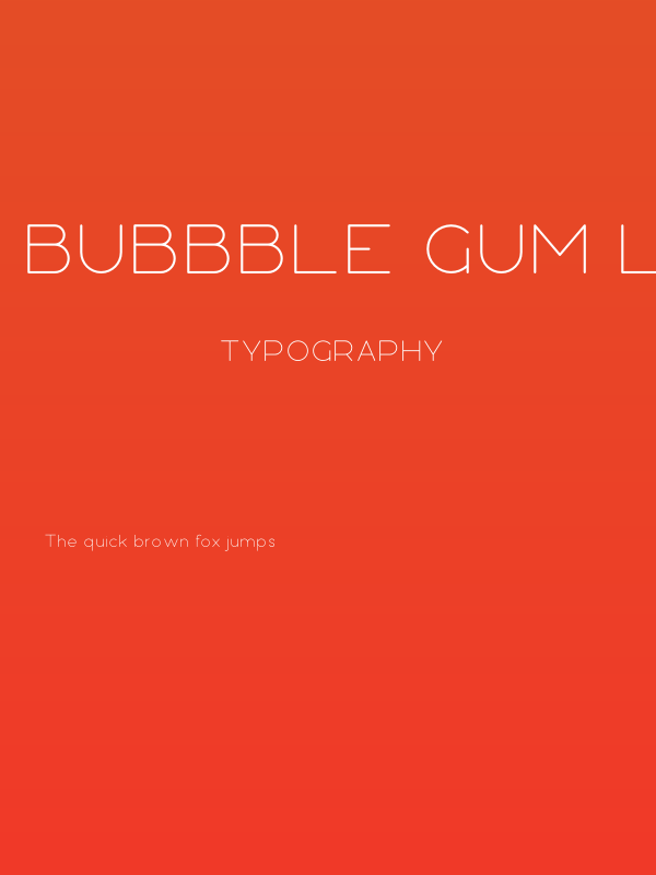 Bubbble Gum Light Poster