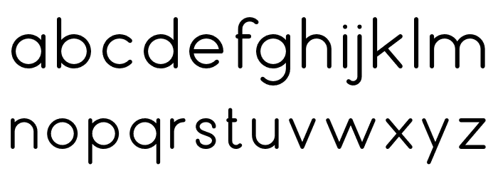 Bubbble Gum Font LOWERCASE