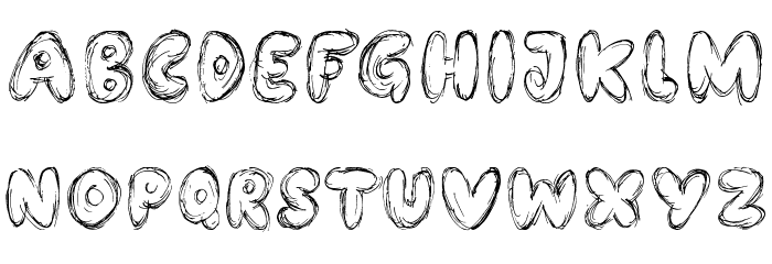 Bubble Bash Font LOWERCASE