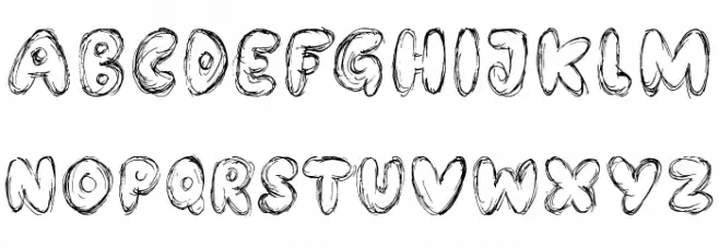 Bubble Bash Caratteri MINUSCOLO