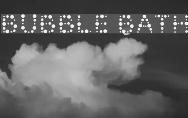 Bubble Bath Font examples