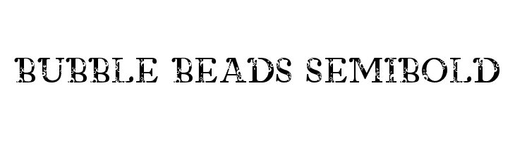 Bubble Beads SemiBold  नि: शुल्क फ़ॉन्ट्स डाउनलोड