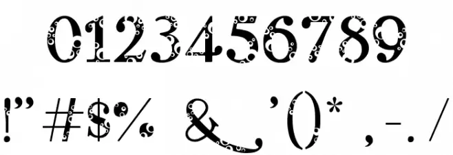 Bubble Beads SemiBold Font OTHER CHARS