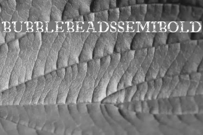 Bubble Beads SemiBold Font examples