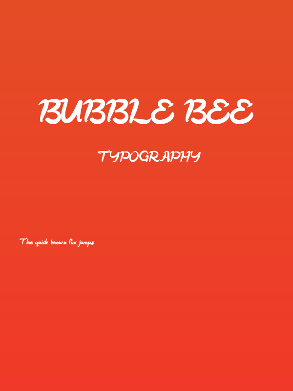 Bubble Bee Poster