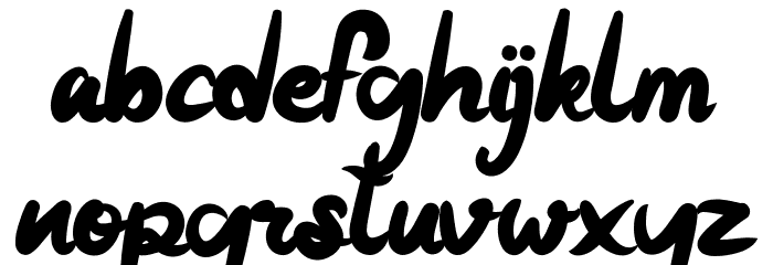 Bubble Bee Font LOWERCASE
