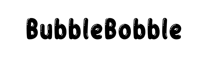 Bubble Bobble Font · 1001 Fonts