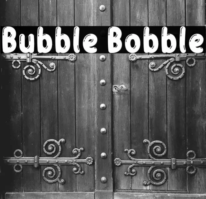 Bubble Bobble Font examples