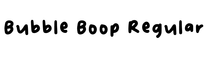 Bubble Boop Regular  フリーフォントのダウンロード