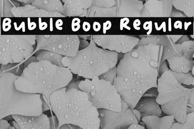 Bubble Boop Regular Example 1