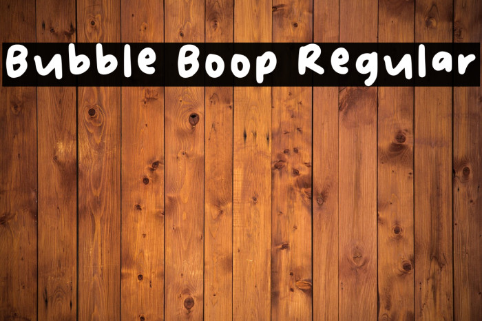 Bubble Boop Regular Example 2