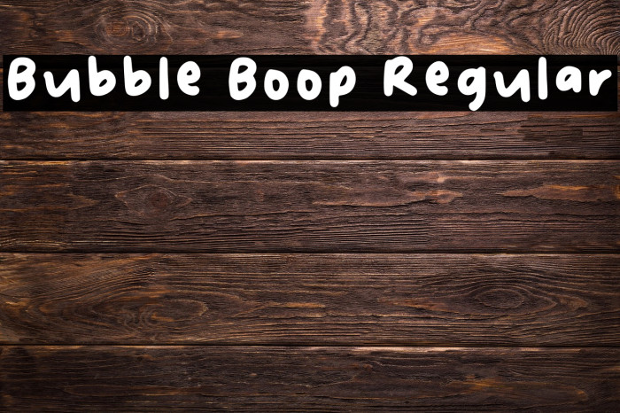Bubble Boop Regular Example 3