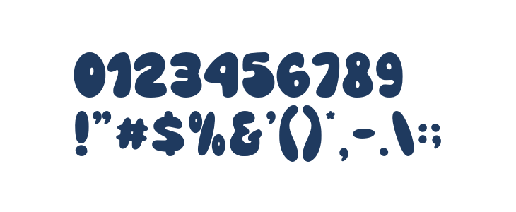 Bubble Bright Regular Other Characters