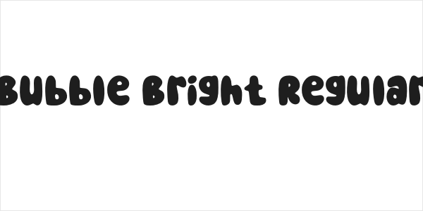 Bubble Bright Regular Logo