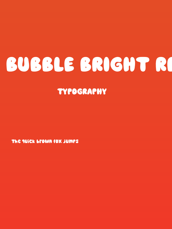 Bubble Bright Regular Poster