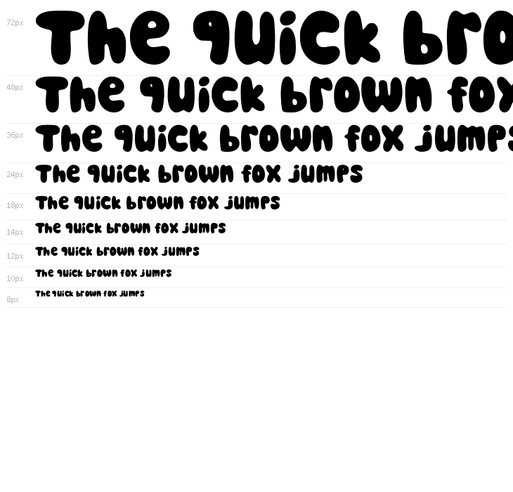 Bubble Bright Regular Waterfall