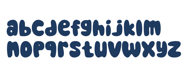 Bubble Bright Regular Lowercase