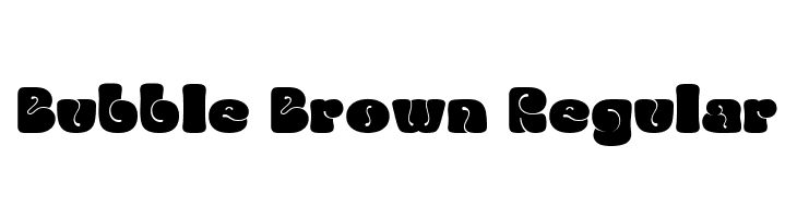 Bubble Brown Regular  Fuentes Gratis Descargar