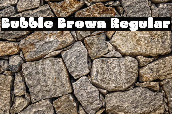 Bubble Brown Regular Example 3