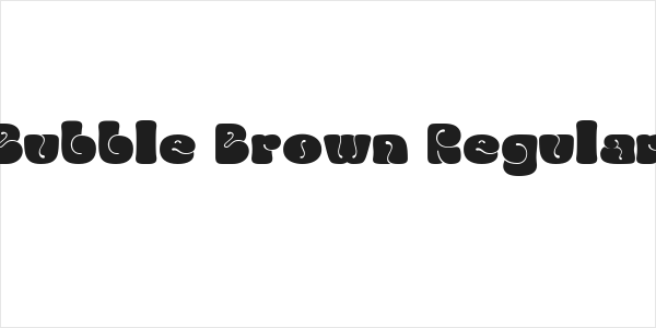 Bubble Brown Regular Logo