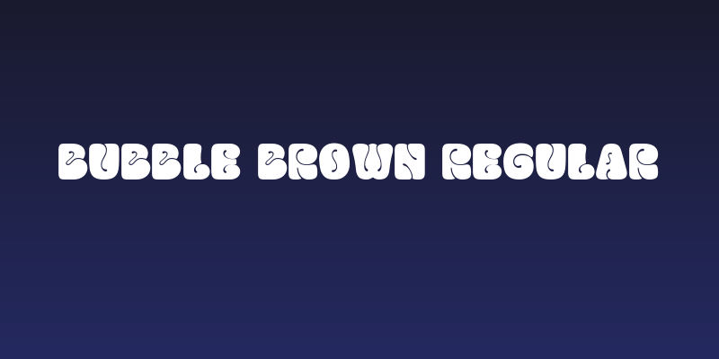 Bubble Brown Regular Social Header