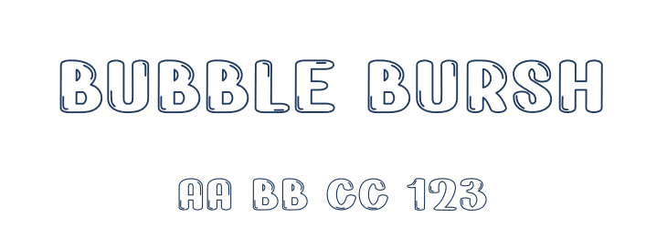 Bubble Bursh Font Preview