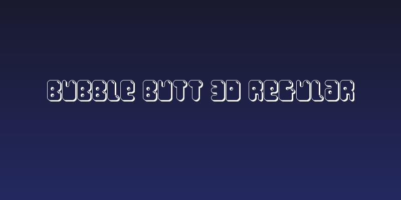 Bubble Butt 3D Regular Social Header