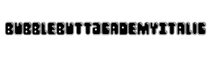 Bubble Butt Academy Italic  Free Fonts Download