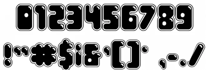 Bubble Butt Academy Italic Font OTHER CHARS