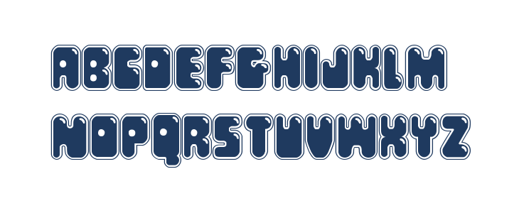 Bubble Butt Academy Italic Lowercase