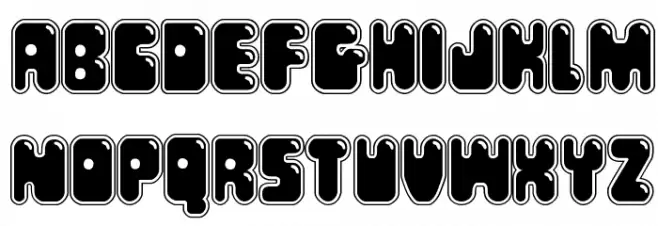 Bubble Butt Academy Italic フォント 小文字