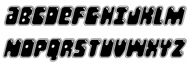 Bubble Butt Academy Italic Polices MAJUSCULES