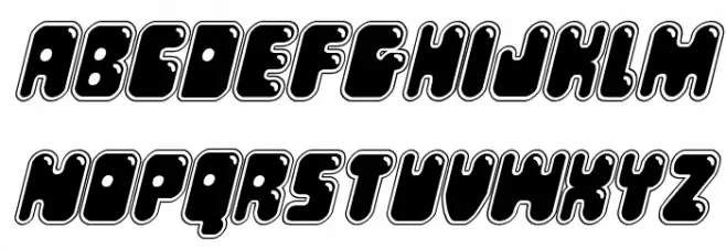 Bubble Butt Academy Italic Fuentes MINÚSCULAS