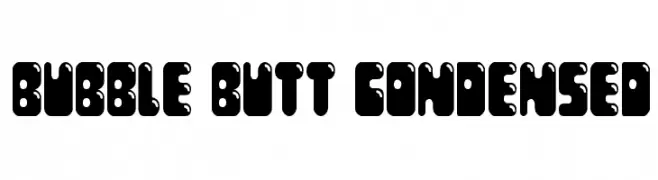 Bubble Butt Condensed  تنزيل الخطوط