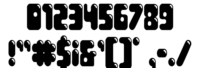 Bubble Butt Condensed Font OTHER CHARS