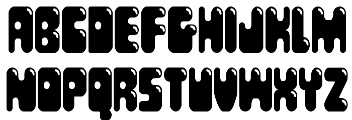 Bubble Butt Condensed Font LOWERCASE