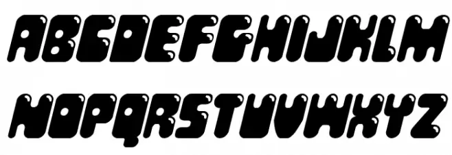 Bubble Butt Italic Fuentes MINÚSCULAS