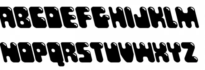 Bubble Butt Leftalic फ़ॉन्ट लोअरकेस