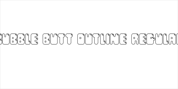 Bubble Butt Outline Regular Logo